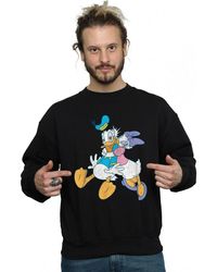 BoohooMAN - Disney Donald And Daisy Duck Kiss Sweatshirt - Lyst
