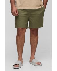 Boohoo - Plus Ripstop Mid Length Swim Shorts - Lyst
