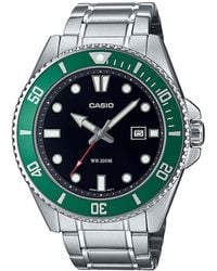 BoohooMAN - Casio Mdv-107d-3avef Collection 50mm Quartz Watch - Lyst