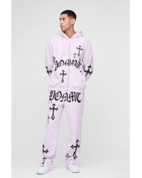 Boohoo - Chándal Oversize Con Capucha - Lyst