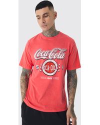 BoohooMAN - Tall Coca Cola License Print T-shirt In Red - Lyst