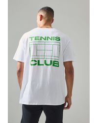 BoohooMAN - Man Active Tennis Club Oversized T-shirt - Lyst