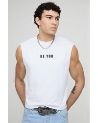 BoohooMAN - Kastiges Be You Pride vesttop - Lyst
