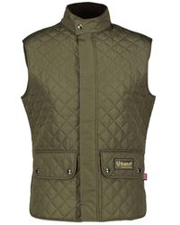 BoohooMAN - Belstaff Faded Olive Waistcoat Gilet Jacket - Lyst