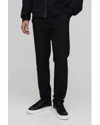 Technic - Elasticated Waist Slim Al Stretch Pintuck Pants - Lyst