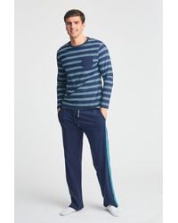 BoohooMAN - Tokyo Laundry Cotton 2-piece Long Sleeve Top And Bottoms Pyjama Set - Lyst
