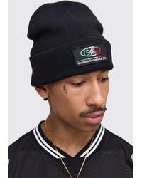 BoohooMAN - Italia Patch Ribbed Beanie - Lyst