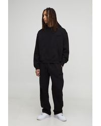 BoohooMAN - Oversized Raglan Hooded Tracksuit - Lyst