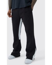 Boohoo - Raw Applique Gusset Sweatpant - Lyst