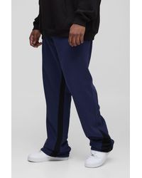 BoohooMAN - Plus Regular Fit Stacked Gusset Joggers - Lyst