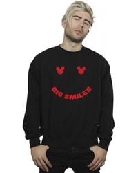 BoohooMAN - Disney Mickey Mouse Big Smile Sweatshirt - Lyst