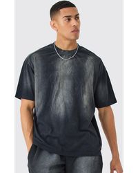 BoohooMAN - Man Oversized Extended Neck Sun Bleach T-shirt - Lyst
