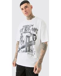 BoohooMAN - Tall Oversized Official City Print T-shirt - Lyst