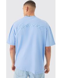 Boohoo - Oversized Extended Neck Heavyweight T-shirt - Lyst
