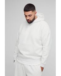 Boohoo - Plus 330Gsm Bm Signature Over The Head Regular Fit Hoodie - Lyst