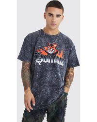 BoohooMAN - Oversized Homme Bear Wash Graphic T-shirt - Lyst