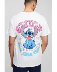 BoohooMAN - Oversize T-Shirt mit Disney Lilo and Stitch Print - Lyst