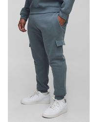 BoohooMAN - Plus Basic Skinny Fit Cargo Jogger - Lyst