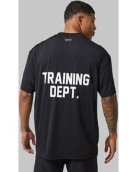 BoohooMAN - Man Active Training Dept Oversized T Shirt - Lyst