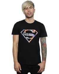 BoohooMAN - Dc Comics Superman Floral Logo 2 T-shirt - Lyst