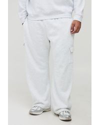 BoohooMAN - Plus Basic Straight Leg Cargo Jogger - Lyst