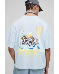 BoohooMAN - Oversized Boxy Back Graphic T-Shirt - Lyst