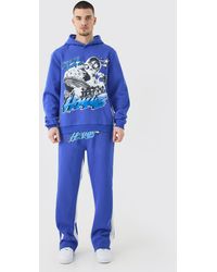 BoohooMAN - Tall Homme Alien Hooded Gusset Tracksuit - Lyst