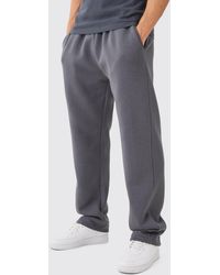 BoohooMAN - Relaxed Check Double Waistband Jogger - Lyst
