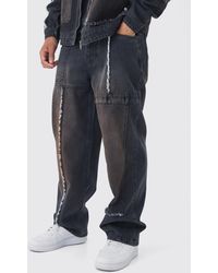 BoohooMAN - Baggy Fit Rigid Dirty Wash Carpenter Jeans - Lyst