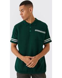 BoohooMAN - Oversized Limited Edition Knitted Polo Shirt - Lyst