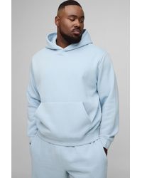 BoohooMAN - Plus Basic Boxy Over The Head Hoodie - Lyst