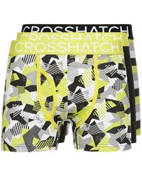 BoohooMAN - Crosshatch Crystaline Boxers 3pk - Lyst