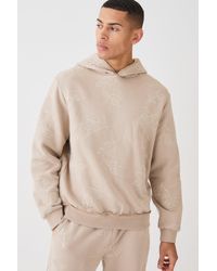BoohooMAN - Regular Fit Embroidered Hoodie - Lyst
