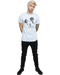 BoohooMAN - Disney Mickey Mouse Text Face T-shirt - Lyst