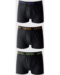 BoohooMAN - Active Performance 3 Pack Boxer - Lyst