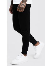 black skinny sweatpants men's