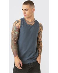 BoohooMAN - Textured Washed Vest - Lyst