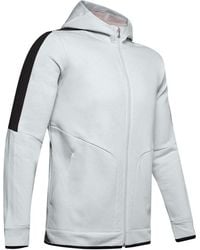 BoohooMAN - Under Armour Athlete Recovery Fleece Hoodie Track Top - Lyst