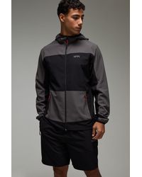 BoohooMAN - Man Active Stretch Ripstop Regular Fit Colour Block Short Tracksuit - Lyst