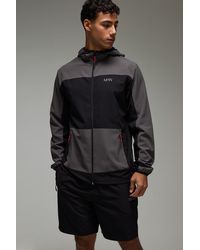 BoohooMAN - Man Active Stretch Ripstop Regular Fit Colour Block Short Tracksuit - Lyst