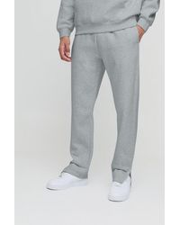 BoohooMAN - 330gsm Regular Fit Split Hem Jogger - Lyst