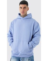 BoohooMAN - Tall Oversized Basic Over The Head Hoodie - Lyst