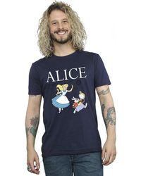 BoohooMAN - Disney Alice In Wonderland Follow The Rabbit T-shirt - Lyst
