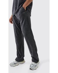BoohooMAN - Relaxed Fit Limited Towelling Joggers - Lyst