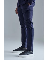 BoohooMAN - Stretch Tailored Slim Fit Trousers - Lyst