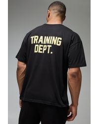 BoohooMAN - Man Active Training Dept Oversize T-Shirt - Lyst