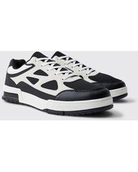 BoohooMAN - Chunky Mesh Detail Panel Trainer - Lyst