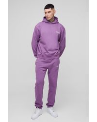 BoohooMAN - Tall Oversized Boxy Hooded Tracksuit - Lyst