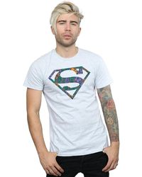 BoohooMAN - Dc Comics Superman Floral Logo 1 T-shirt - Lyst