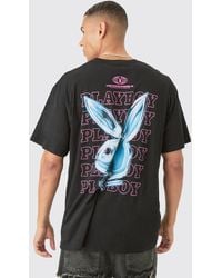 BoohooMAN - Oversized Playboy License T-shirt - Lyst